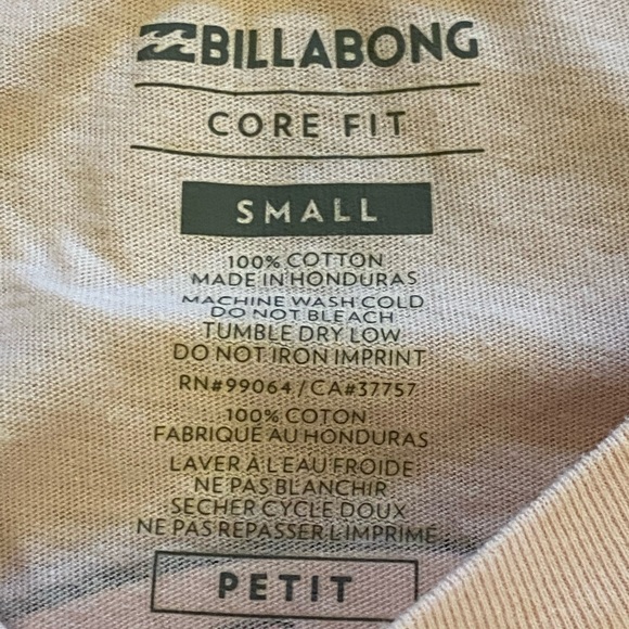 Billabong  Ron Jon Surf Shop Womens Soft Pink Long Sleeve Tee Shirt / Size S - Picture 6 of 13